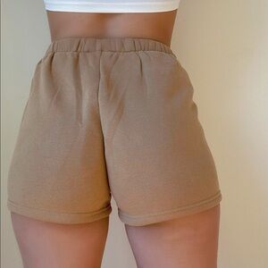 Plush nude shorts